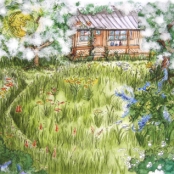 Illustration ohne Titel 1 (33 x 28 cm, Aquarell, Acryl , Tusche auf Papier))