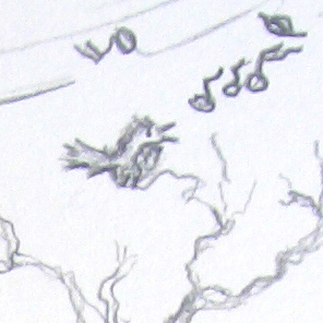 Skizze Fast Frühling! (ca. 21 x 30 cm)