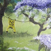 Schubladenbild Wäscheleine